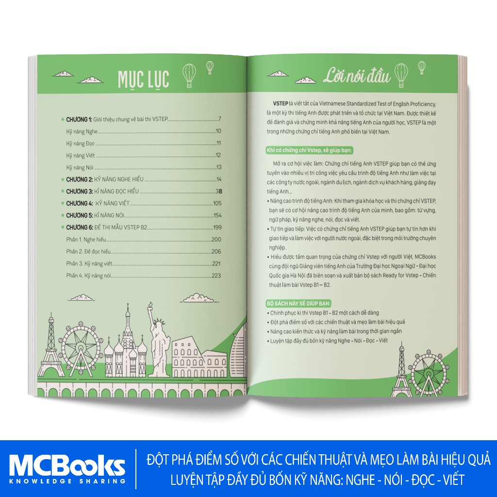 Sách - Ready For VSTEP Chiến Thuật Làm Bài VSTEP B2 - MCBooks