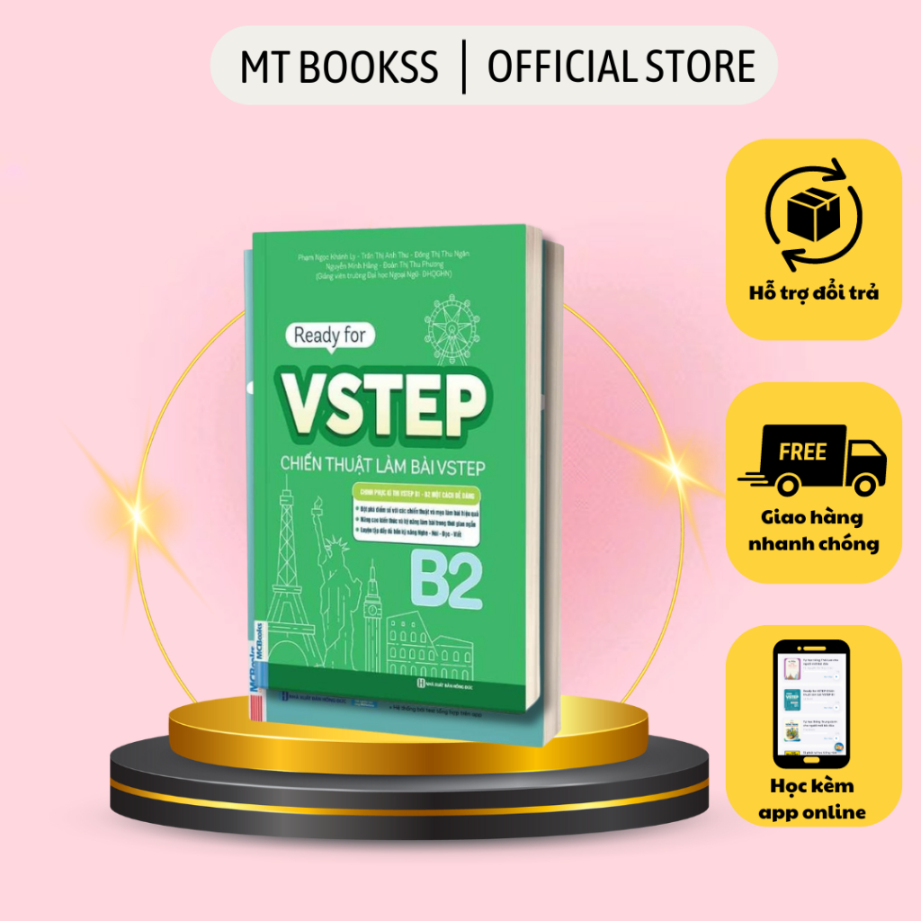 Sách - Ready For VSTEP Chiến Thuật Làm Bài VSTEP B2 - MCBooks