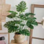 Cây lá rùa mẫu 60cm - 18 nhánh lá - cây giả trang trí