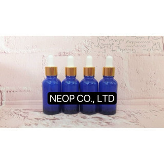 Lọ Tinh Dầu 30ml Thân Thủy Tinh Xanh Dương Nhiều Loại Nắp Tiện Dụng
