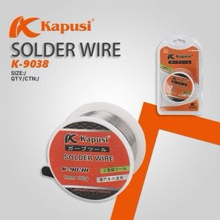 Cuộn thiếc hàn KAPUSI Japan K-9038, 1mm 100g thiếc hỗn hợp nhựa thông mau dính. Bh 12 tháng Kouritsu Official Store