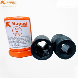 Đầu tuýp khẩu 3/4 inch KAPUSI Nhật Bản(193mm) thép đen CR-Mo cỡ từ 21-46mm, dài 90mm, Bh 12 tháng