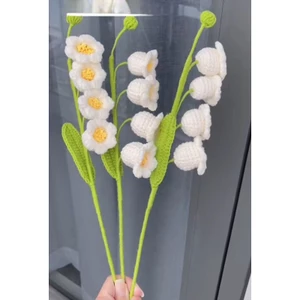 Hoa Linh Lan Len , Hoa Chuông Len Handmade