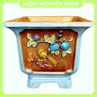Khuôn đúc chậu tứ giác 35 cao 35 có lòng trong đổ miệng nhựa abs