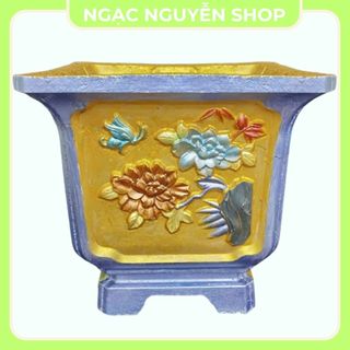 Khuôn đúc chậu tứ giác 35 cao 35 có lòng trong đổ miệng nhựa abs