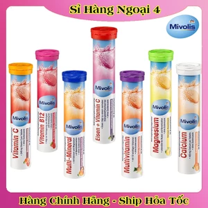 Viên Sủi Mivolis Vitamin C và các vị khác Hỗ trợ tăng cường hệ miễn dịch 20 Viên của Đức [Đủ Bill] [Hot]