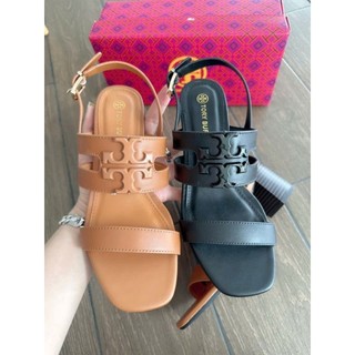 sandal cao gót Tory Burch chất toàn bộ bằng da fullbox
