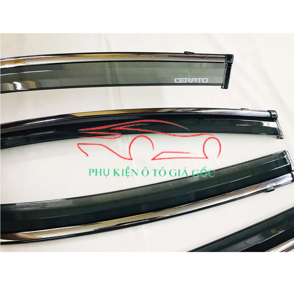 Vè che mưa xe Kia Cerato đời 2014 - 2018, 2019 - 2023 Chỉ Mạ Crom cao cấp, vừa khít 4 cánh cửa