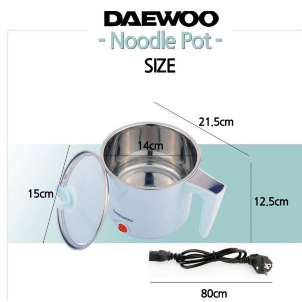 Ảnh Nồi điện đa năng mini 700ml Daewoo DEN-M550 nấu cực nhanh, bảo hành 1 năm 2