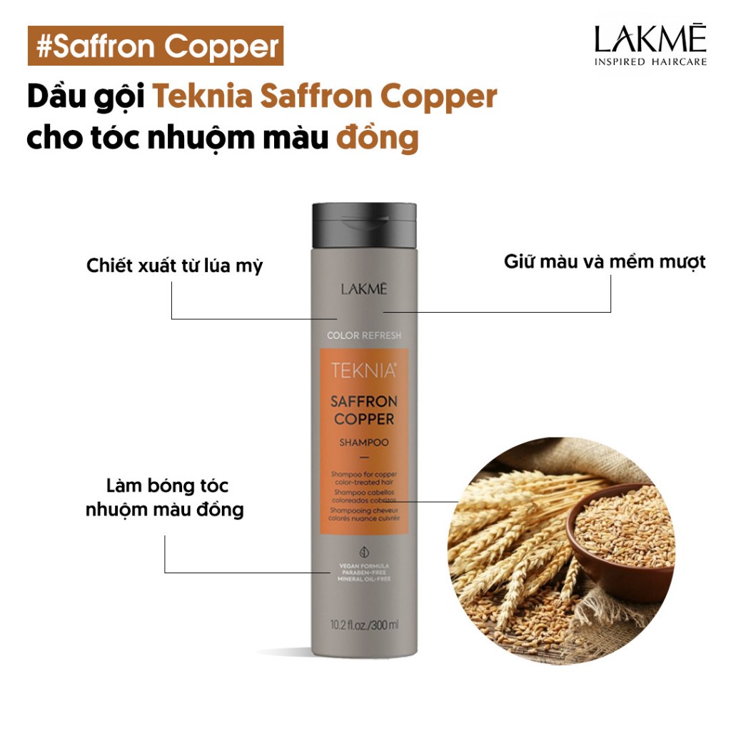 Dầu gội dưỡng màu tóc nhuộm (màu đỏ) lakme teknia coral red 300ml | Shopee Việt Nam