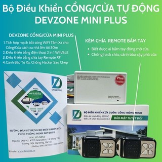Bộ điều khiển đóng mở cổng tự động từ xa bằng điện thoại DEVZONE MPG cho cửa lùa cửa xếp cổng âm sàn tay đòn cao cấp