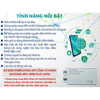 Bộ điều khiển đóng mở cổng tự động từ xa bằng điện thoại DEVZONE MPG cho cửa lùa cửa xếp cổng âm sàn tay đòn cao cấp
