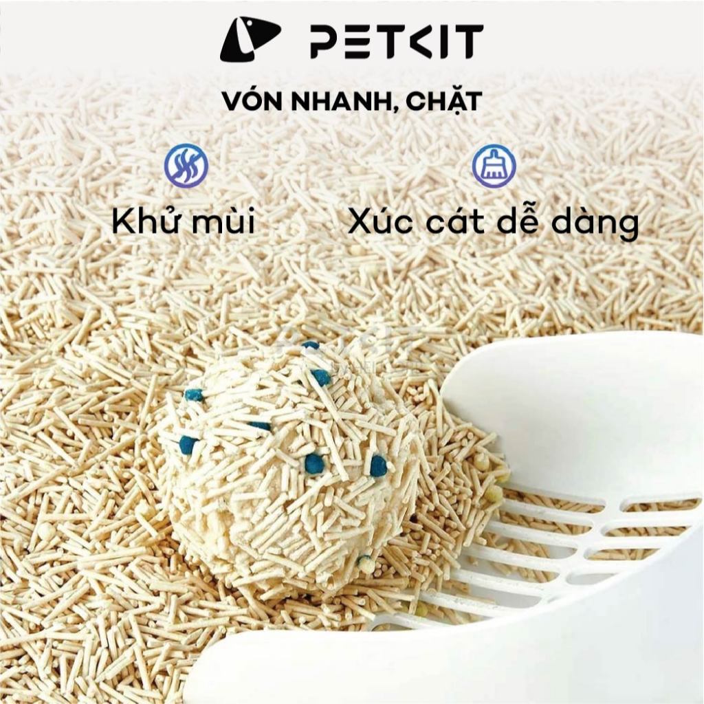 Ảnh Cát mèo hỗn hợp đất sét và đậu nành, cát vệ sinh cho mèo Petkit cao cấp thử nước tiểu mèo 4