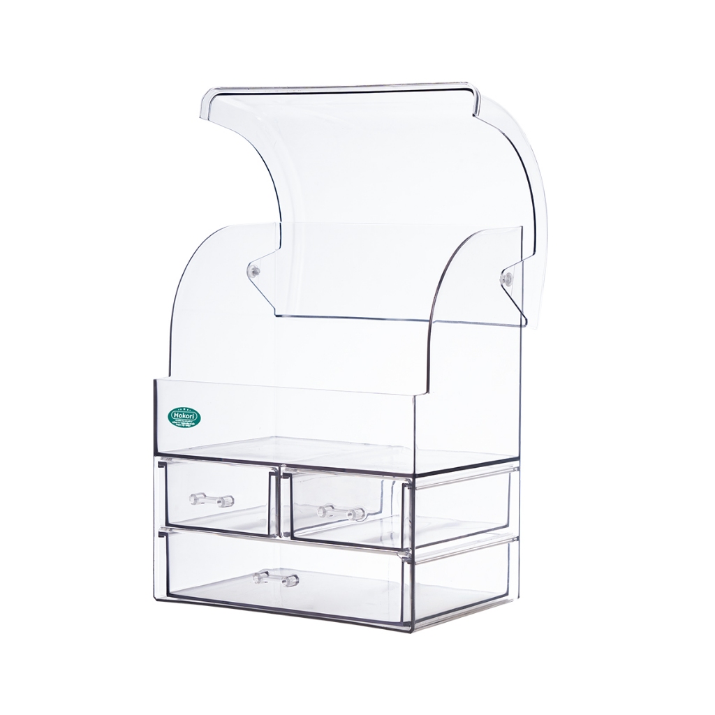Tủ đựng mỹ phẩm, Tủ đựng thuốc y tế trong suốt chính hãng Việt Nhật Plastic (mã 3639-3)