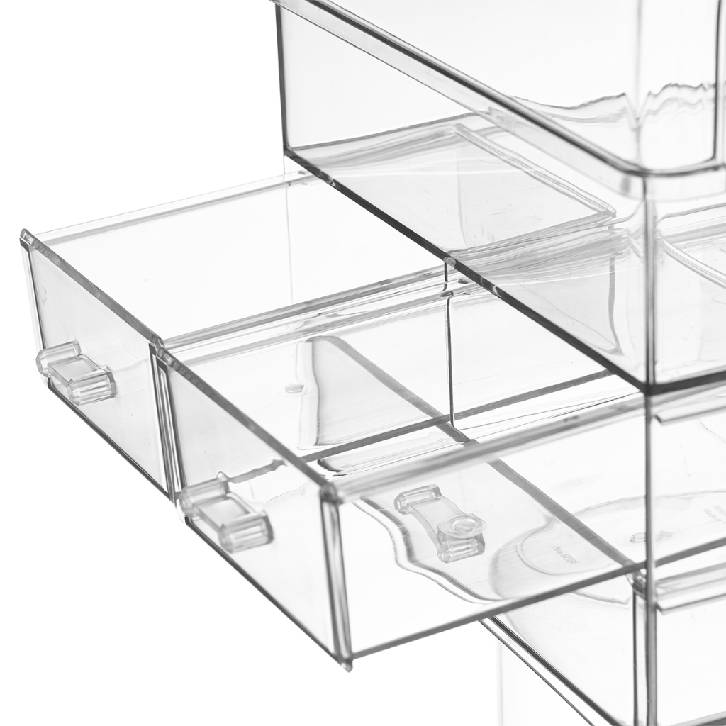 Tủ đựng mỹ phẩm, Tủ đựng thuốc y tế trong suốt chính hãng Việt Nhật Plastic (mã 3639-3)