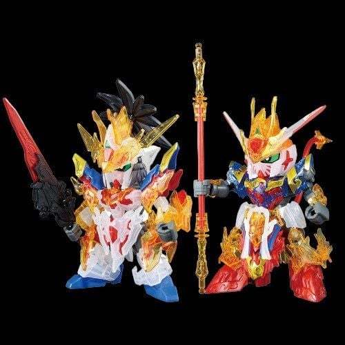 Mô hình lắp ráp Gundam SD Unicorn Liu Bei Gundam & Wukong Impulse Gundam - Solid clear (Ichiban Limited) (New Seal)