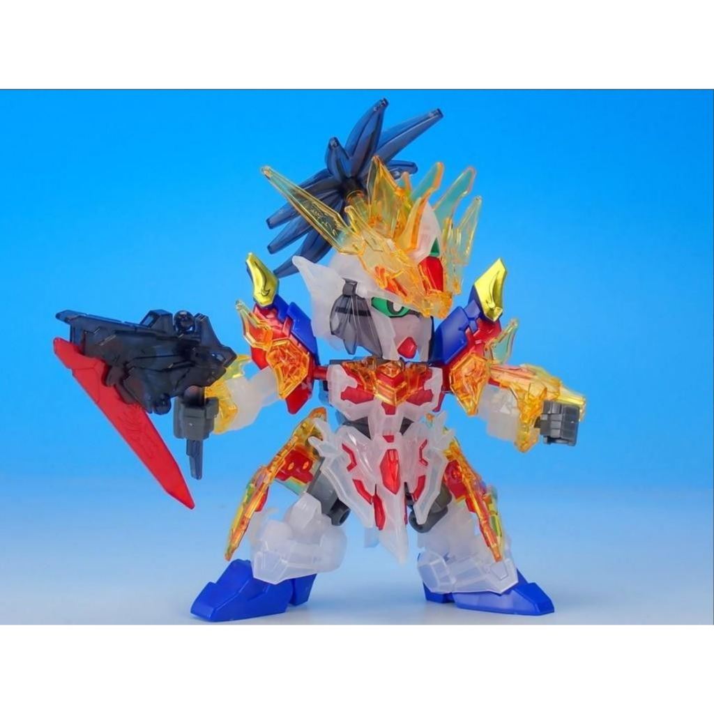 Mô hình lắp ráp Gundam SD Unicorn Liu Bei Gundam & Wukong Impulse Gundam - Solid clear (Ichiban Limited) (New Seal)