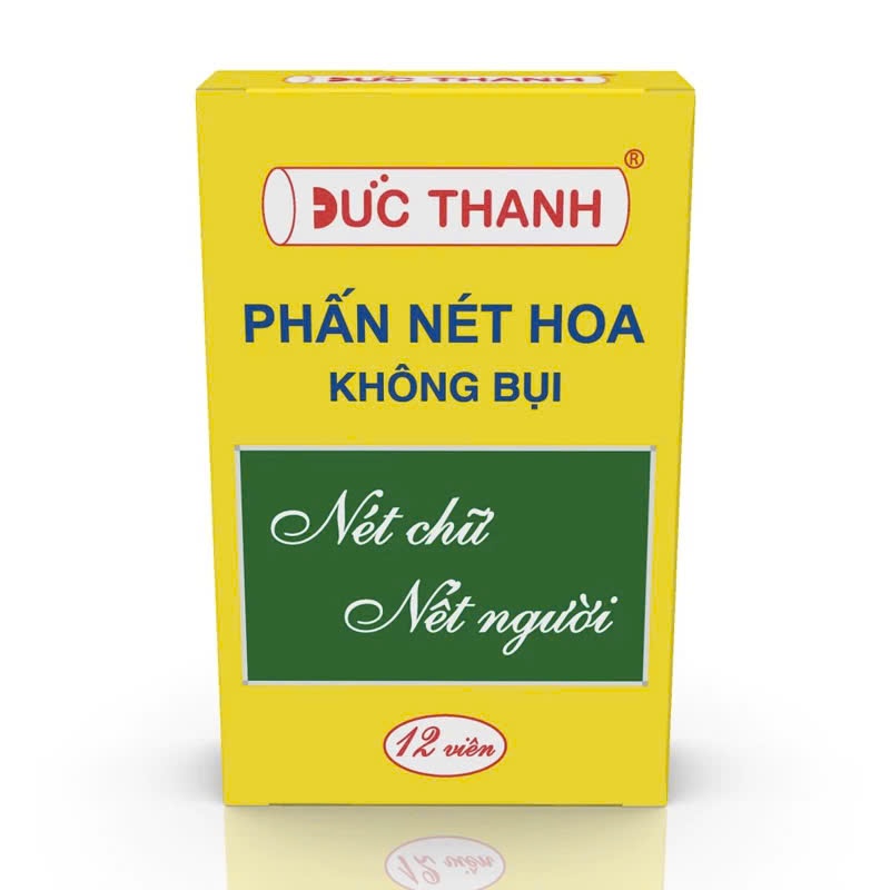 Phấn trắng/ phấn màu Đức Thanh 12 viên, phấn không bụi, không độc hại