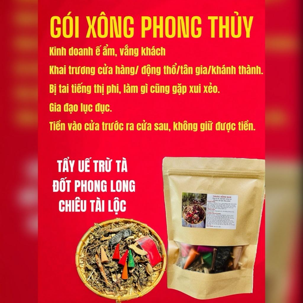 [LOẠI CAO CẤP] Xông NHÀ Tẩy Uế Thảo Dược Thanh Lọc Không Khí, Đem Lại Tốt Lành, Thông Thoáng Môi Trường