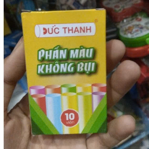 Phấn trắng/ phấn màu Đức Thanh 12 viên, phấn không bụi, không độc hại