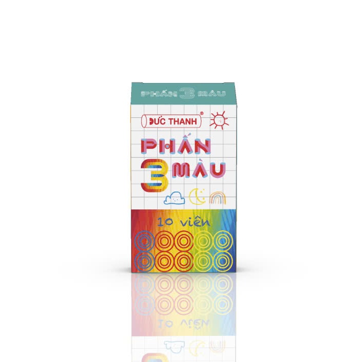 Phấn trắng/ phấn màu Đức Thanh 12 viên, phấn không bụi, không độc hại