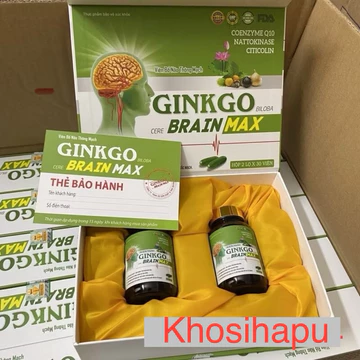 Viên uống bổ não thông mạch HOẠT HUYẾT DƯỠNG NÃO GINKGO BILLOBA CERE BRAIN MAX 600mg tăng cường tuần hoàn não trí nhớ