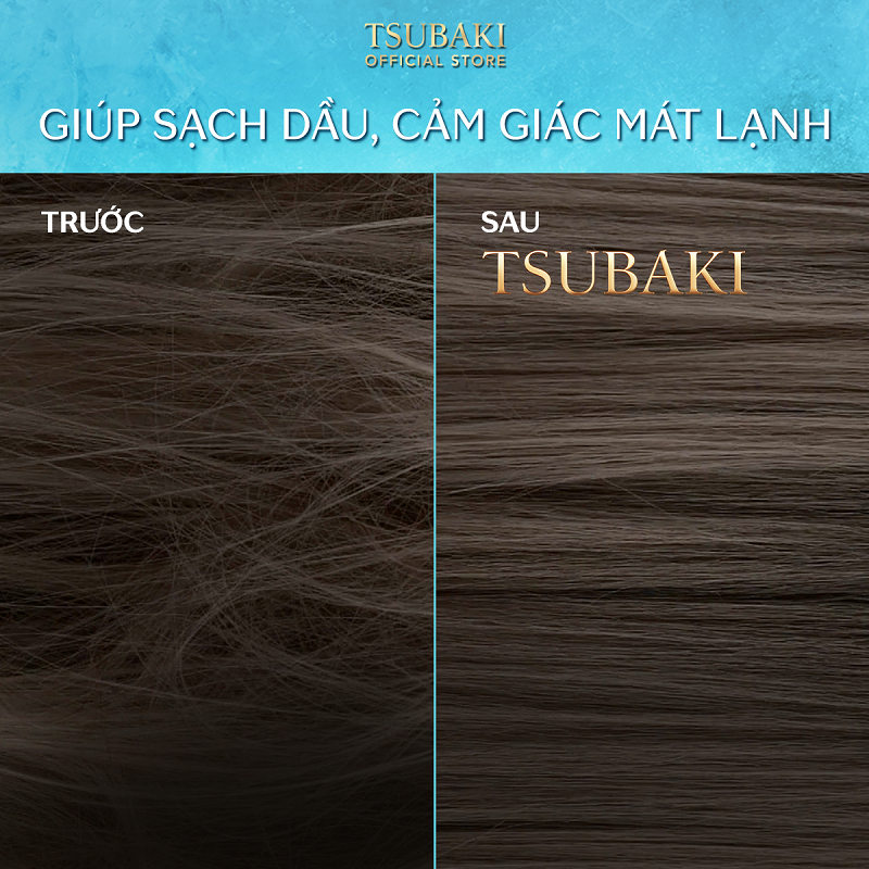 Ảnh Dầu xả Sạch dầu mát lạnh & Phục hồi hư tổn Tsubaki Premium Cool & Repair Shampoo 490ml 2