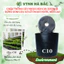 Chậu Trồng Cây Nhựa Dẻo C10 - KT: 25x19cm có lỗ thoát nước, dày dặn, mày đen, độ bền cao - Nông Nghiệp Hà Bắc