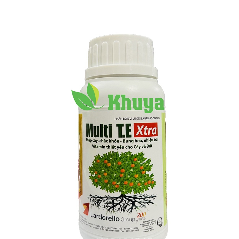 Phân bón vi lượng Multi T.E Xtra 250ml Mập Cây - Bung Hoa - Cung cấp ...