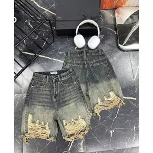 Quần Jean Ngố Nữ Rách Lai Trước Và Sau Wash Loang 523 - 524