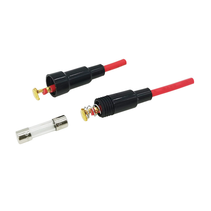 Dây bảo vệ nối cầu chì ống Thủy Tinh Cầu Chì sứ Dòng 20 30 5x20mm 5*20mm 6x30mm 6*30mm dài 20cm