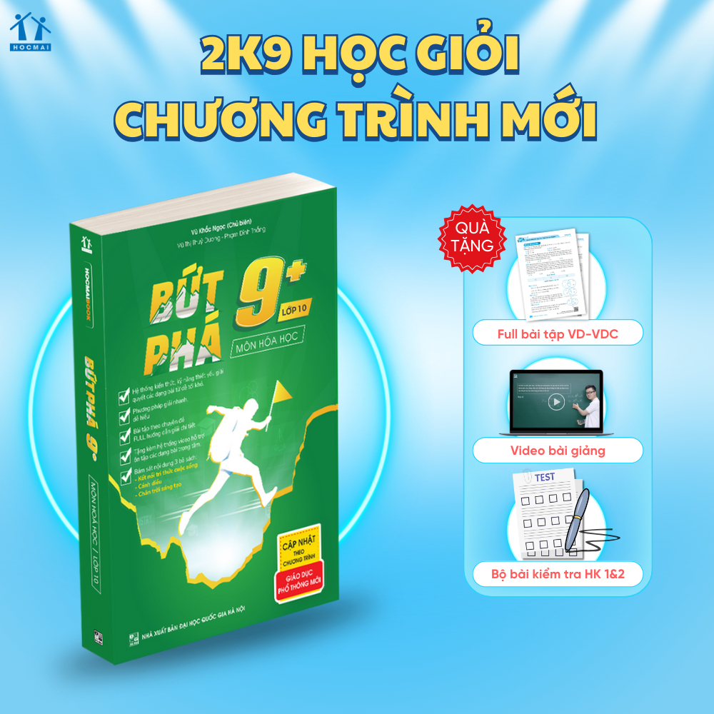 Ảnh Sách - Bứt phá 9+ môn Hóa học lớp 10 - HOCMAI 1