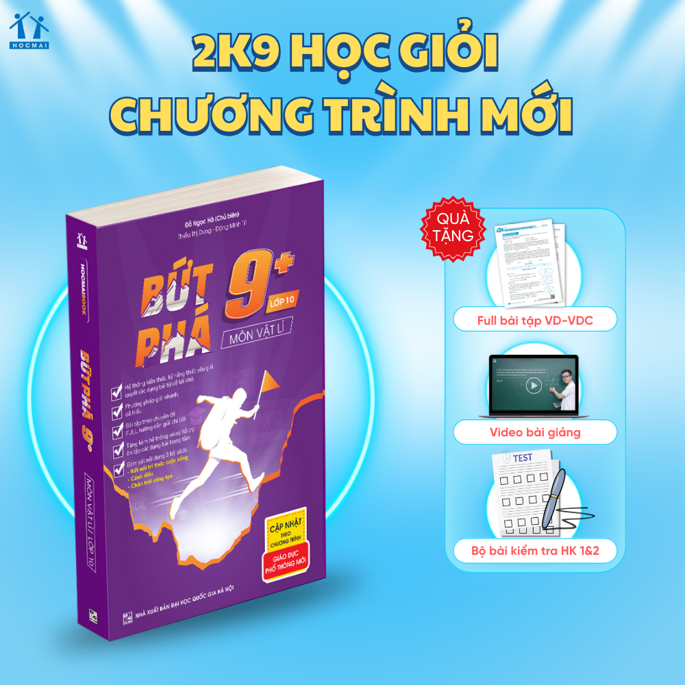 Ảnh Sách Bứt phá 9+ lớp 10 môn Vật lí - HOCMAI 1