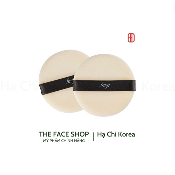 2 bông phấn Round Flocked Puff fmgt The Face Shop | Shopee Việt Nam