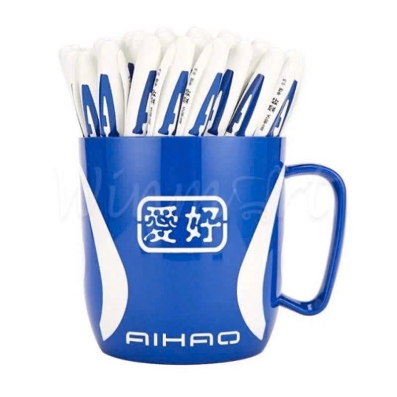 Bút nước chữ A cốc 48cái (xanh, đỏ, đen, tím)