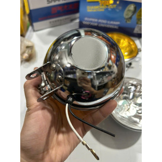 Đèn trợ sáng 12v 24v inox tròn đường kính 10 cm 2 màu trắng và vàng.