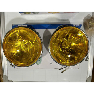 Đèn trợ sáng 12v 24v inox tròn đường kính 10 cm 2 màu trắng và vàng.