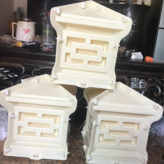 Khuôn Đúc Trụ Đèn Bê Tông Dạng Rỗng Kích Thước Chân Rộng 25×25 Cao 35 Đúc Trụ Đèn Trang Trí Sân Vườn