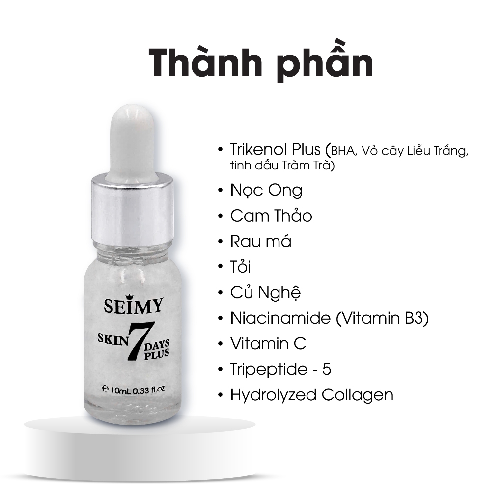 Ảnh Serum giảm mụn thâm Seimy - Skin 7 Days Plus 10ml 2