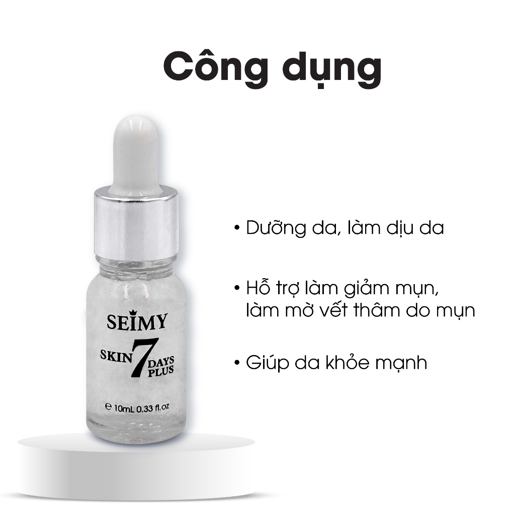 Ảnh Serum giảm mụn thâm Seimy - Skin 7 Days Plus 10ml 3