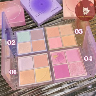 [XIXI] Phấn Má 4 Ô XIXI NGỌT NGÀO GO FOR THE SUNSET 4 COLOR BLUSH [D-511]