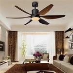 Quạt Trần 6 Cánh ABS [LOẠI ĐẶC BIỆT CÓ DÂY CÁP +CHỐT KHÓA] Cánh 1m47 Và 1m67 Điều Khiển 6 Cấp Độ Gió, 3 Chế Độ Ánh Sáng — ảnh 1