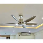 Quạt Trần 6 Cánh ABS [LOẠI ĐẶC BIỆT CÓ DÂY CÁP +CHỐT KHÓA] Cánh 1m47 Và 1m67 Điều Khiển 6 Cấp Độ Gió, 3 Chế Độ Ánh Sáng — ảnh 7