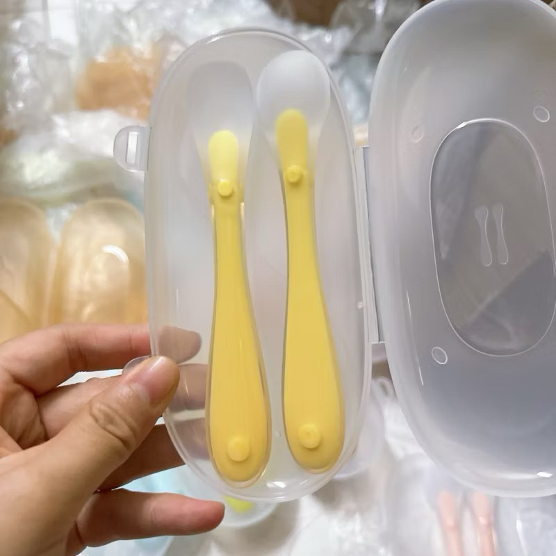 Thìa Silicon Cho Bé, Muỗng Silicon Cho Bé Ăn Dặm tibongstore