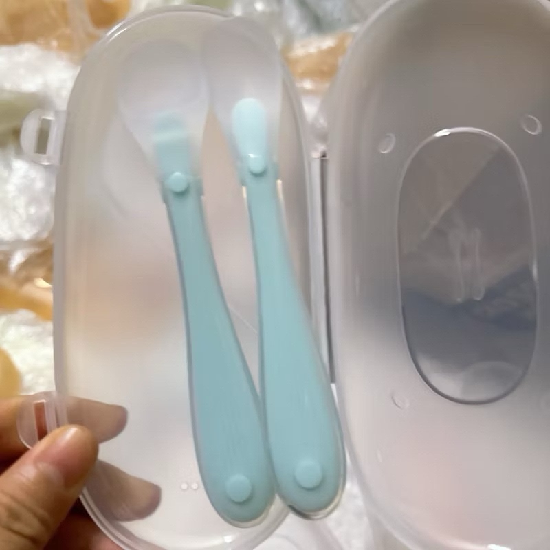 Thìa Silicon Cho Bé, Muỗng Silicon Cho Bé Ăn Dặm tibongstore