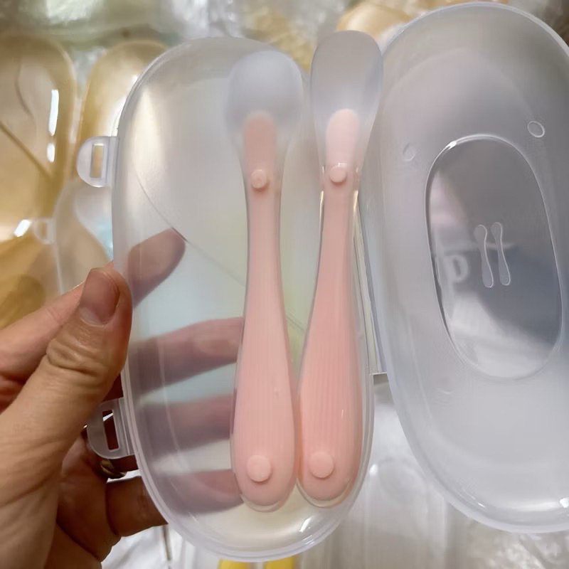 Thìa Silicon Cho Bé, Muỗng Silicon Cho Bé Ăn Dặm tibongstore