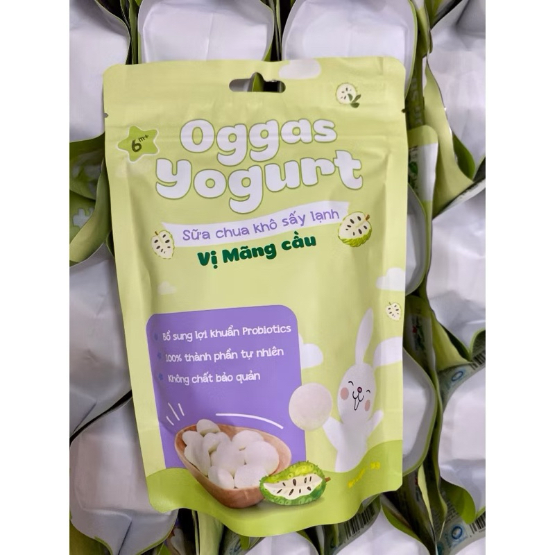 Sữa chua khô Oggas cho bé từ 6M+ nhiều vị Hoa quả date tháng 2026