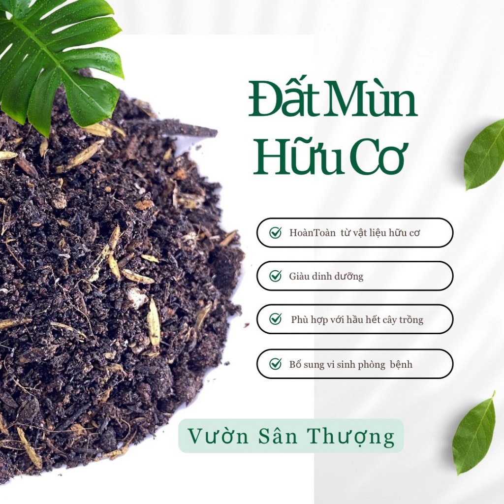 Đất Mùn Hữu Cơ (20dm3) Gía Thể Trồng Cây, Rau, Củ Qủa, Cây Cảnh