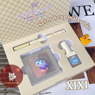 [XIXI] Set Trang Điểm Mắt 3 Món XIXI Câu Đố Tiện Lợi FUNNY PUZZLE MAKEUP GIFT BOX [D-542]