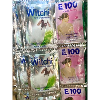 [combo 2 Dây]_ sữa tắm E 100 - Witchi tinh chất sữa dê - dây 24 gói